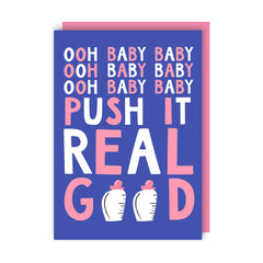 Lucy Maggie Designs Push It New Baby Card