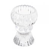 Rex London Double Ended Clear Glass Candle Holder