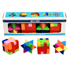 Rex London 3d Puzzle Erasers (Set of 4) - Wild Bear