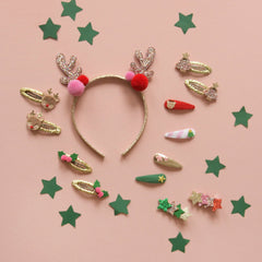 Rockahula Jolly Pom Pom Reindeer Ears Headband