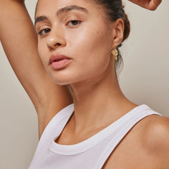 Enamel Copenhagen Drop Earrings Kim - Gold
