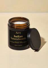 Aery Indian Sandalwood Scented Jar Candle