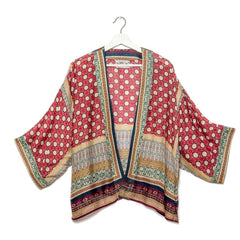One Hundred Stars Moorish Burgundy Kimono