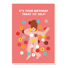 Stormy Knight Treat Yo’Self Birthday Card