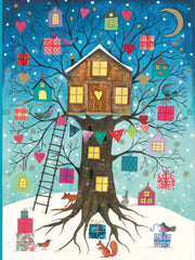 Roger La Borde 8 Foiled Petite Cards - Tree House