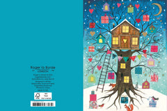 Roger La Borde 8 Foiled Petite Cards - Tree House