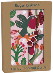 Roger La Borde 5 Trifold Pop-out Cards - Christmas Chorus
