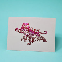 Ark Birthday Tiger Greeting Card