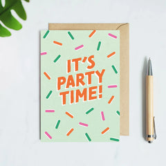 Paper Plane Designs - It's Party Time Birthday Card