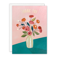 James Ellis Vase of Flowers Thank You Card