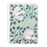 James Ellis Birds and Flowers Anniversary Card