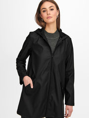 Elisa Waterproof Raincoat - Black
