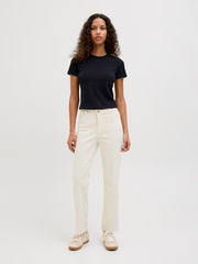 JJXX - Slim Crop White Denim Jeans