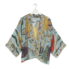 One Hundred Stars Joy Aqua Kimono