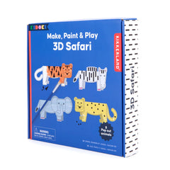 Kikkerland - Make, Paint & Play 3D Safari