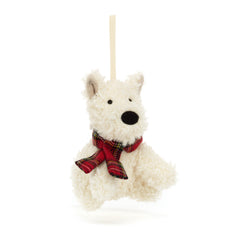 Jellycat Christmas Munro Scottie Dog Decoration