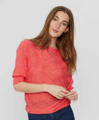 Numph Nusudaya Pullover Calypso Coral