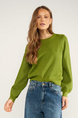 Numph Bir Pullover - Calla Green