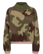 Numph Camu Pullover - Calla Green