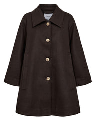 Numph - Kimberly Coat in Black Coffee