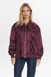 Numph Nufria Oversized Bomber Jacket - Winetasting