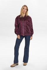 Numph Nufria Oversized Bomber Jacket - Winetasting