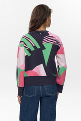 Numph Graphi Pullover - Dark Sapphire