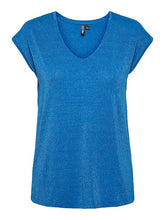 Pieces Billo Lurex T-Shirt - Various Colours