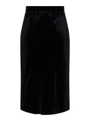 Pieces Sasha Velvet Mini Slit Skirt