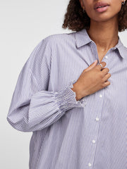 Pieces Allie Smock Shirt -Blue