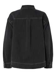 Pieces Mathea Denim Shirt - Black