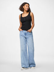 Pieces Kitte Tank Top - Black