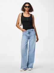 Pieces Kitte Tank Top - Black