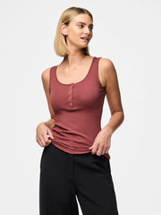 Pieces Kitte Vest Top - Apple Butter