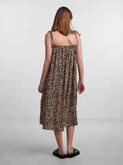 Pieces Strap Dress - Chicory Coffee