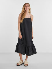 Pieces Sunny Midi Dress - Black