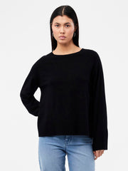 Pieces Sia Knit Jumper - Black