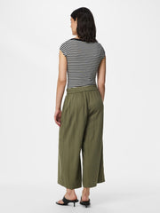 Pieces Pia Wide Leg Culotte - Deep Lichen Green