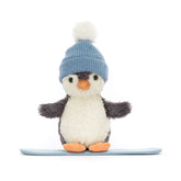 Jellycat Christmas Peanut Penguin Snowboarding - Small
