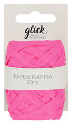 Glick - Paper Raffia 20m in Hot Pink