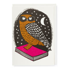 Archivist Letterpress Owl Card