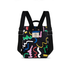 Roka Bantry B Small Sustainable Miss Pom Pom Scribble Print Backpack