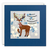 James Ellis Husband Reindeer Christmas Card