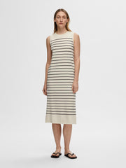Selected Femme - Knit Dress - Birch / Black
