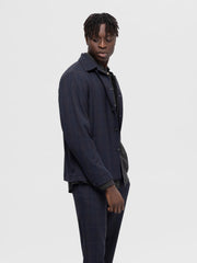 Selected Homme Slim Robert Hybrid Blazer - Navy/Brown