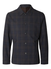 Selected Homme Slim Robert Hybrid Blazer - Navy/Brown