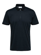 Selected Homme Fave Zip Polo - Sky Captain