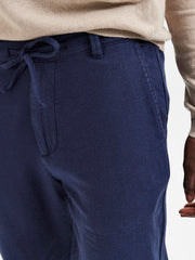 Selected Homme - Slim Tapered Brody Linen Pant - Dark Sapphire