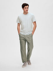Selected Homme Aspen Organic T-Shirt Cashmere Blue/Egret