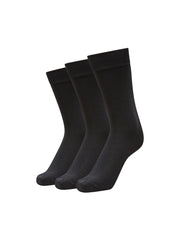 Selected Homme 3 Pack Cotton Socks - Black